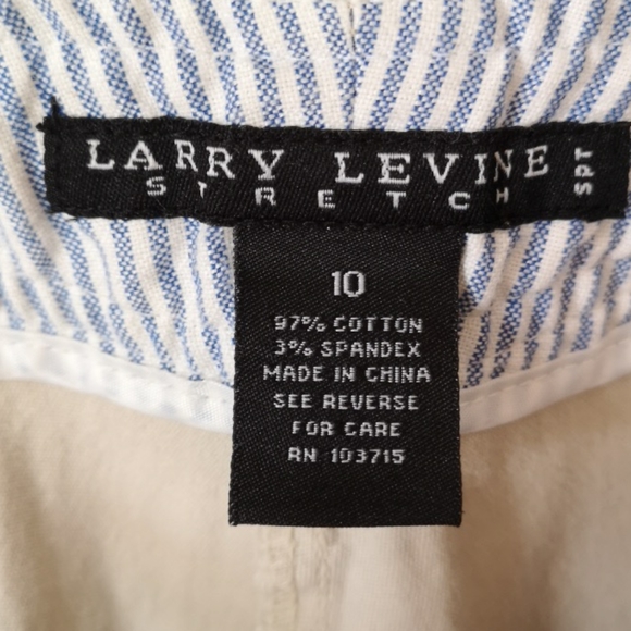 Larry Levine Cream Capris - Picture 3 of 7